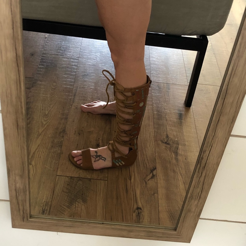 Free People Gladiator lace up Sandals